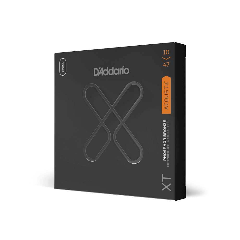 D'Addario XT acoustic guitar strings.