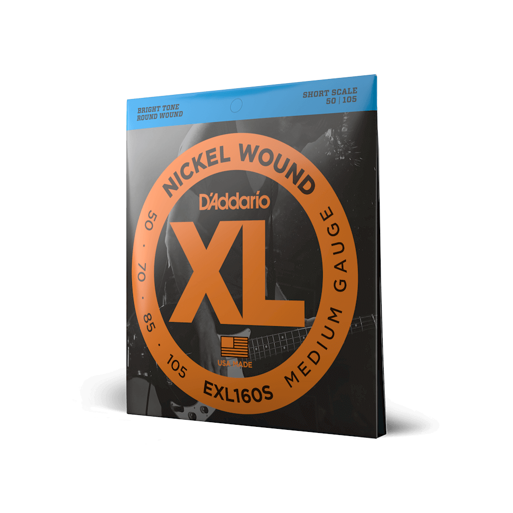 D'Addario Bass XL electric bass guitar strings.